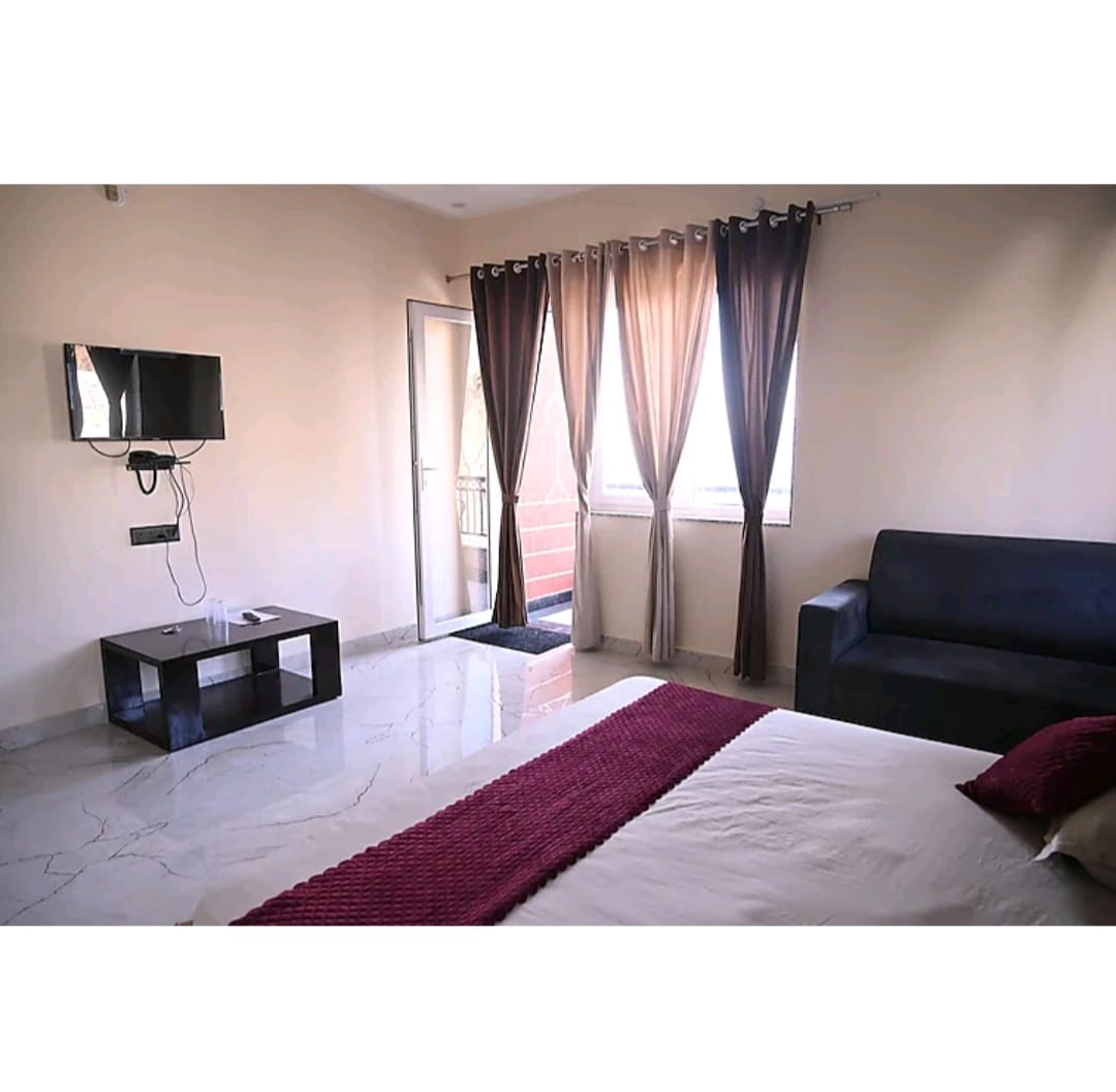 Hill view room with TV and balcony